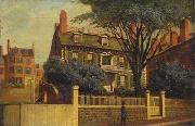 The Hancock House, oil painting by Charles Furneaux